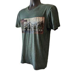 Montana Rocky Mountains Graphic T-Shirt - Green